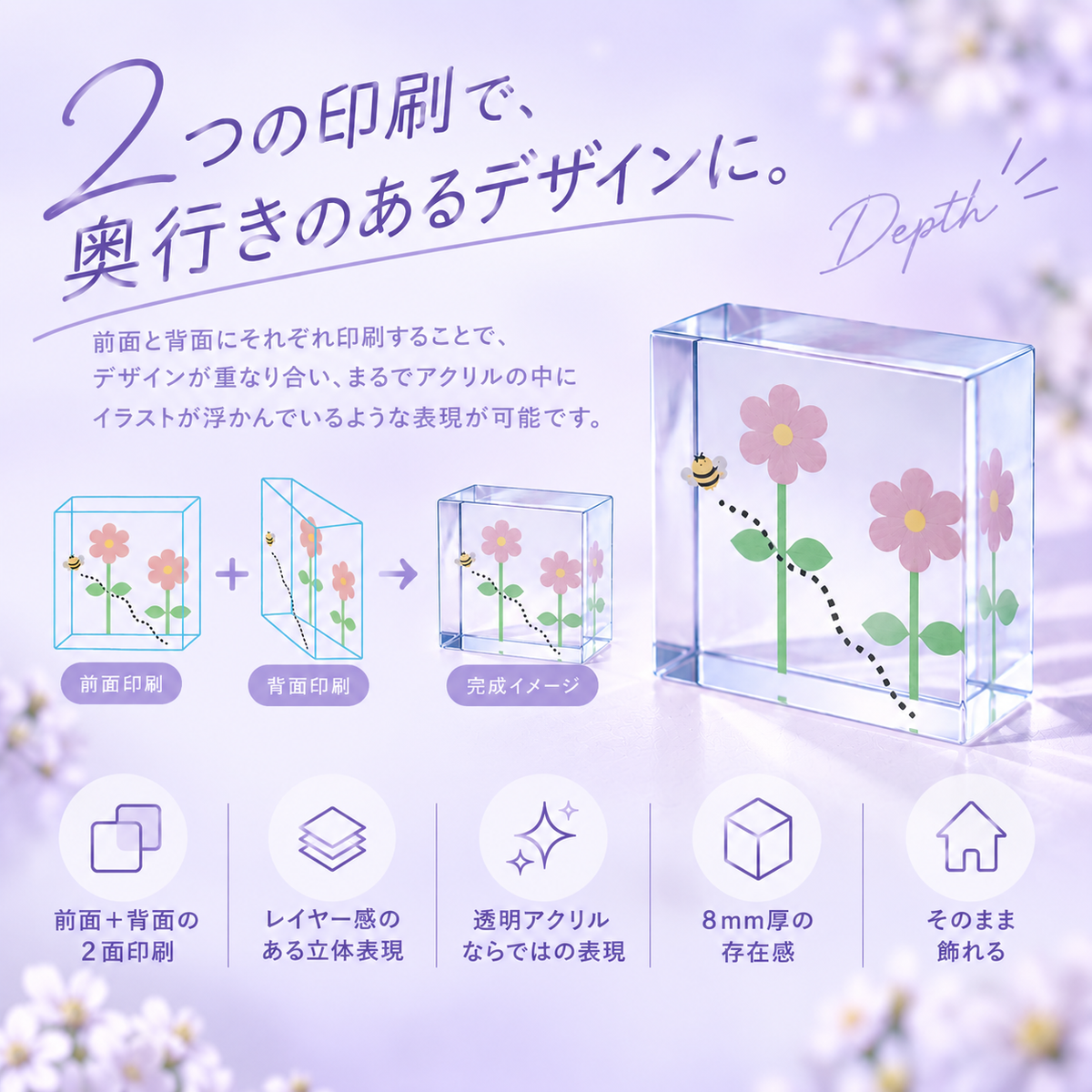 アクリルブロック（1個から作成）
